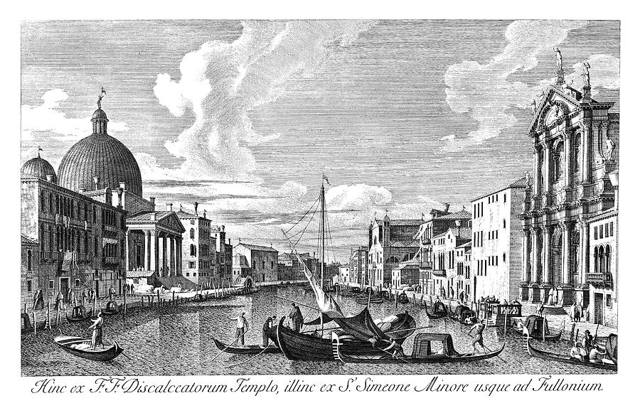 Venice Grand Canal, 1735 #5 Painting by Granger