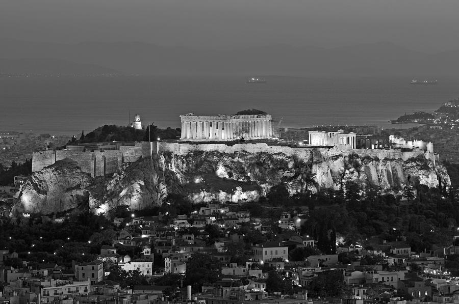 View of Acropolis from Lycabettus hill Photograph by George Atsametakis