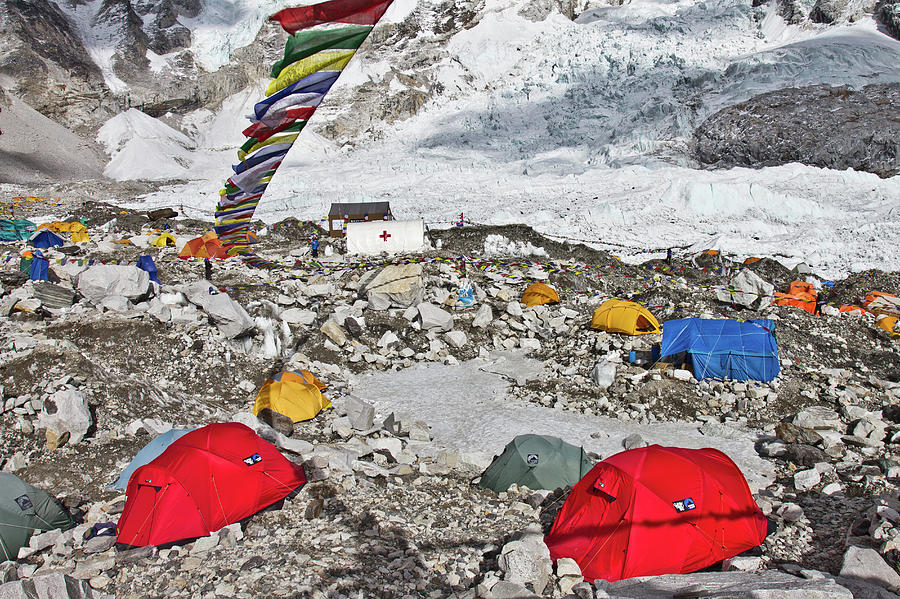 View Of Everest Base Camp Photograph by Alex Ekins - Fine Art America