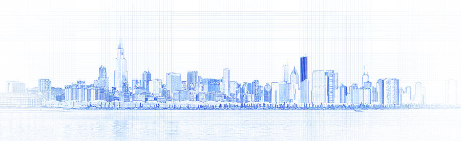 View Of Skylines In A City, Chicago #5 Photograph by Panoramic Images
