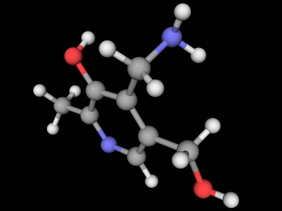 Vitamin B6 Pyridoxamine Molecule Photograph By Laguna Design/science ...