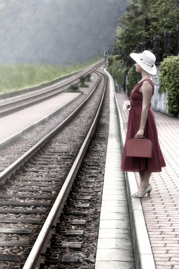Train Photograph - Waiting #5 by Joana Kruse