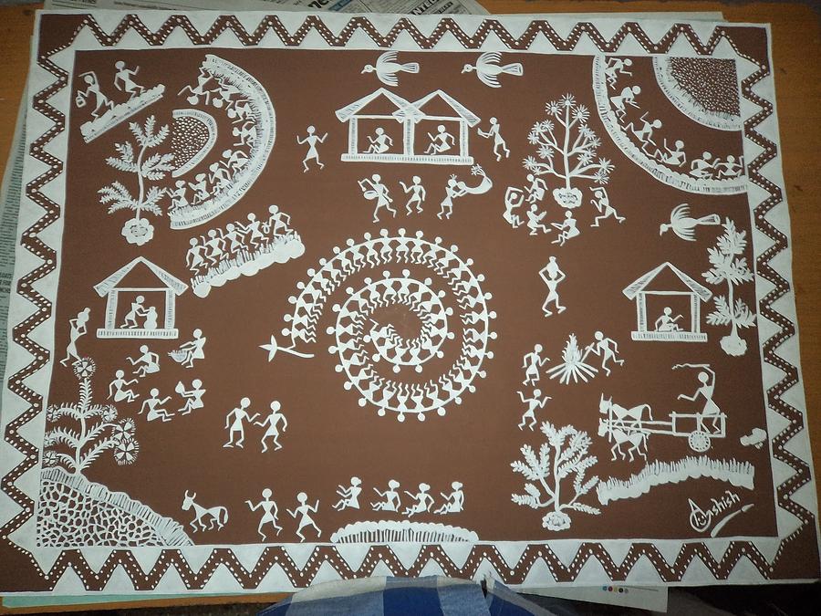 big warli painting