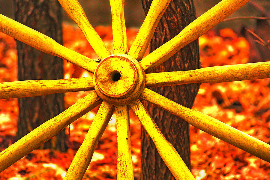 Fall Photograph - Wheels of TIme #7 by Rowana Ray