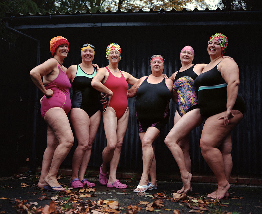 Wild Swimming Womens Group Autumnal Swim #5 Photograph by Hollie Fernando