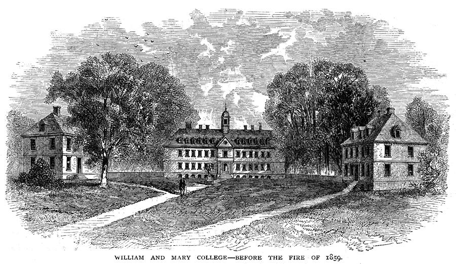 1875 Painting - William And Mary College #5 by Granger