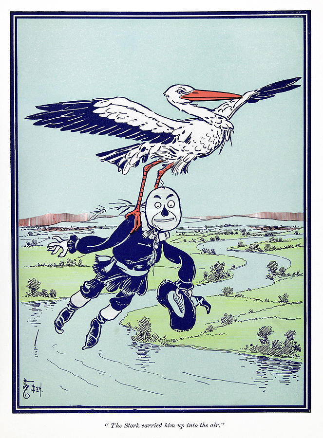 Stork Drawing - Wizard Of Oz, 1900 #5 by Granger