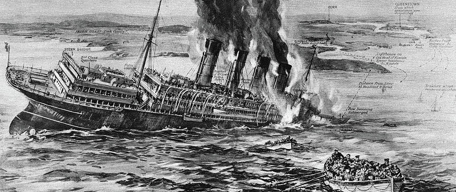 World War I Lusitania #5 Drawing by Granger