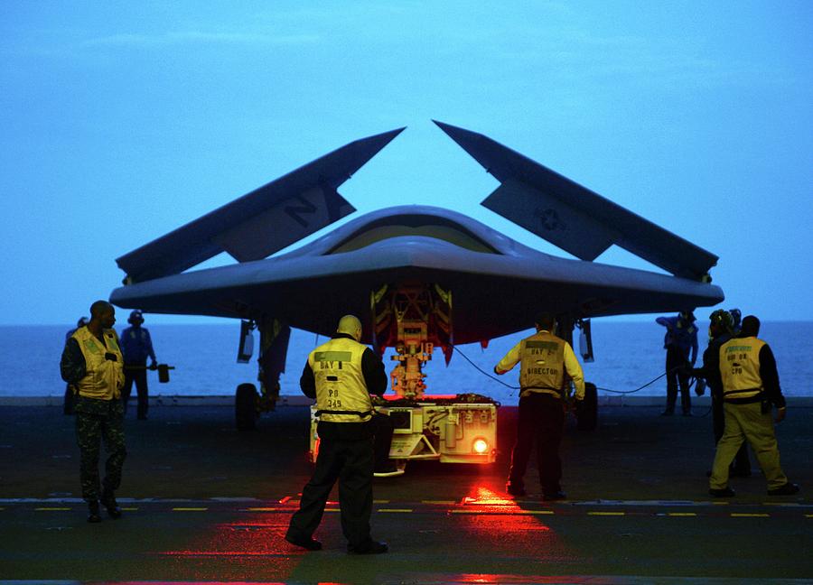 X-47b Unmanned Combat Air Vehicle #5 Photograph by Us Air Force