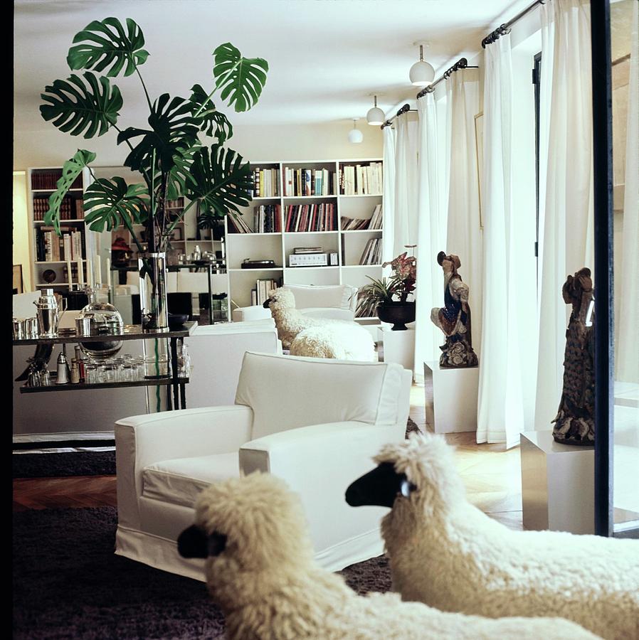 Yves Saint Laurents Living Room #5 Photograph by Horst P. Horst