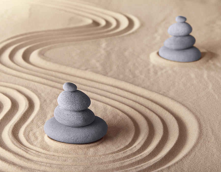 Pattern Photograph - Zen Meditation Garden #5 by Dirk Ercken