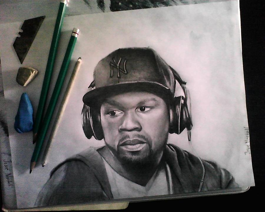 50 Cent Drawing by Josue Neftali Fine Art America