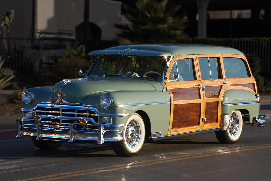 50 Chrysler Woody Photograph by Bill Dutting