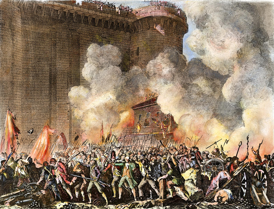 French Revolution, 1789 Drawing by Jean Louis Prieur