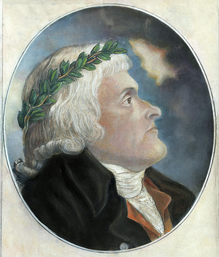 Portrait Drawing - Thomas Jefferson (1743-1826) #50 by Granger