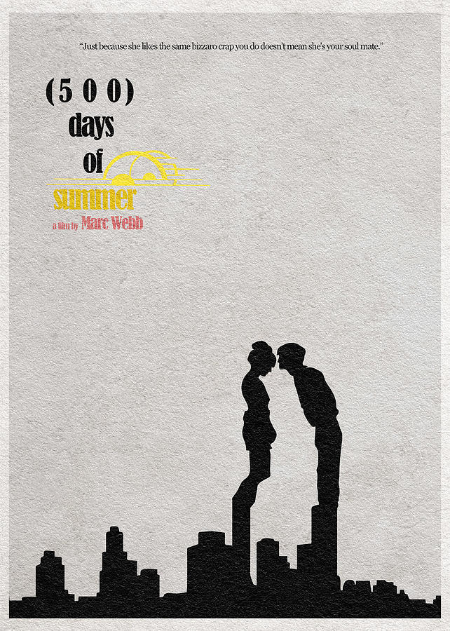 500 Days Of Summer Digital Art - 500 Days of Summer by Inspirowl Design