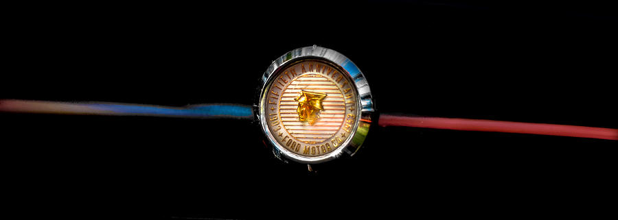 Houston Photograph - 50th Anniversary Ford Motor Company Badge by David Morefield
