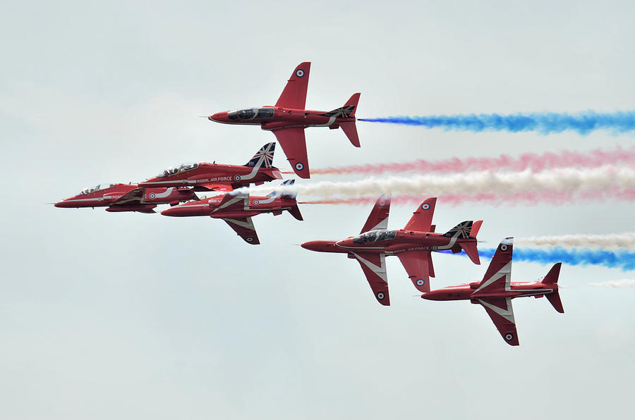 50th Anniversary Red Arrows Photograph by Tim Beach