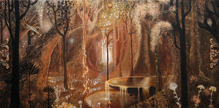 The Enchanted Forest Painting by Casey Matthews