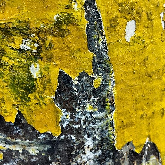 Abstract Photograph - Yellow Post 2 by Jason Roust