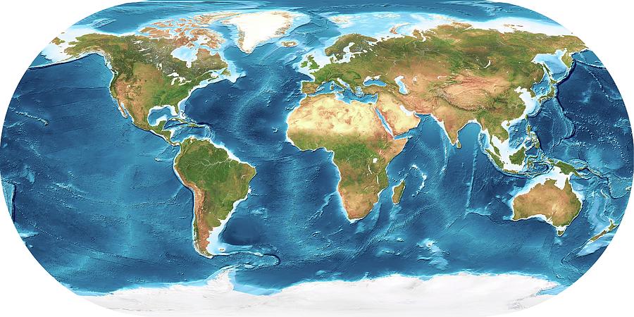 Earth Photograph by Planetary Visions Ltd/science Photo Library | Fine ...