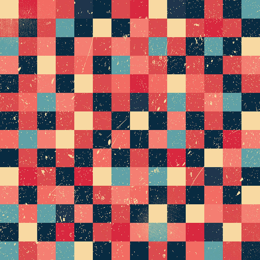 Abstract Digital Art - Pixel Art #52 by Mike Taylor