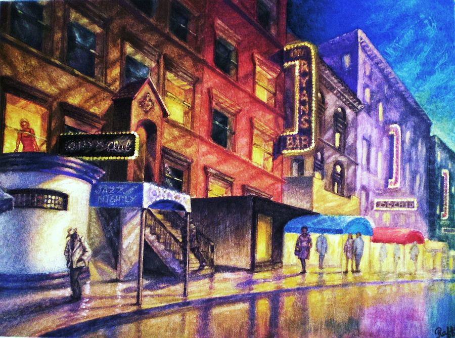 Jazz Painting - 52nd. St. by Raffi Jacobian