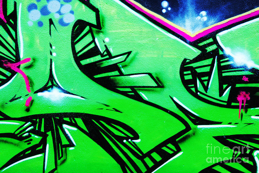 Abstract Photograph - Graffiti #53 by Luis Alvarenga