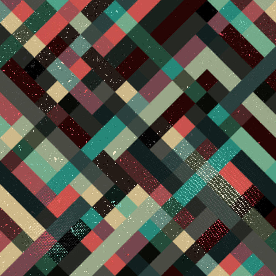 Abstract Digital Art - Pixel Art #53 by Mike Taylor