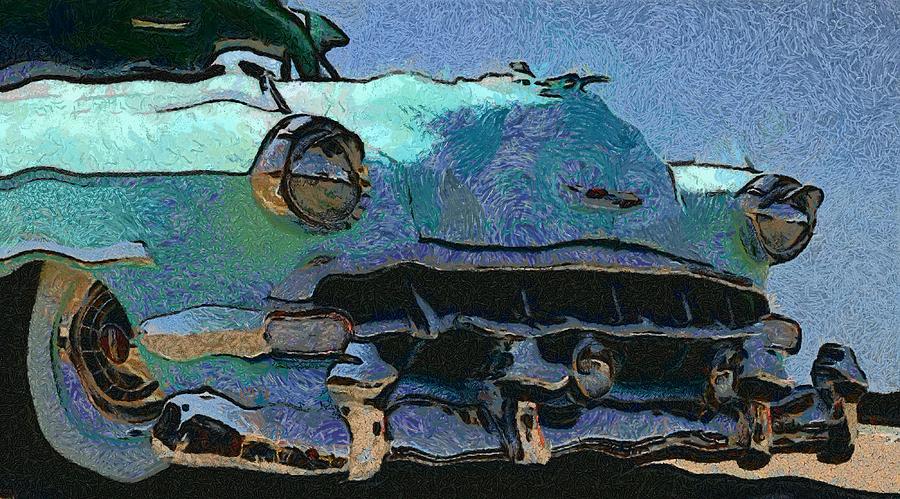 54 Chevy 210 Digital Art by Ernest Echols