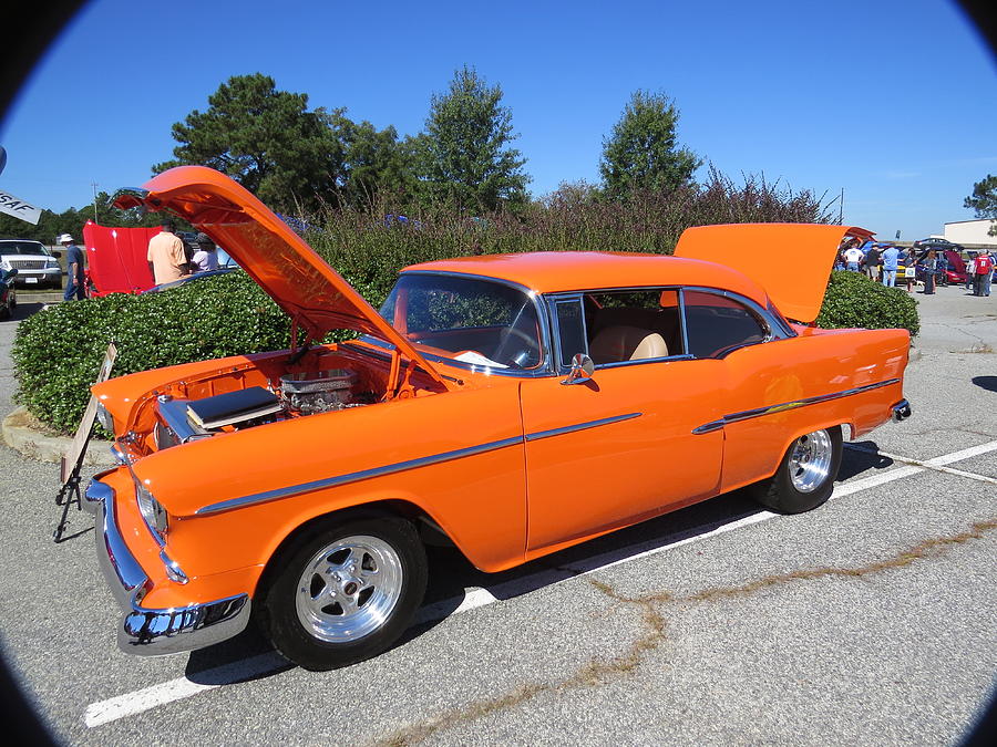 55 Chevy belair Photograph by Aaron Martens