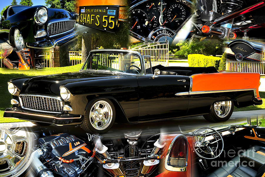 '55 Chevy Collage Photograph by Charles Abrams - Fine Art America