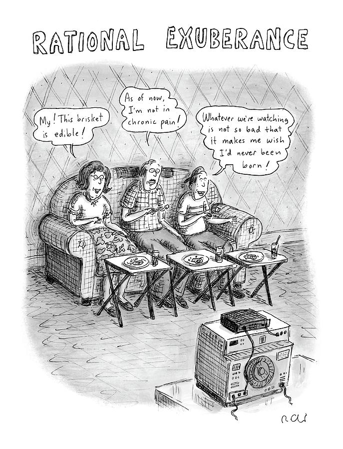 Rational Exuberance Drawing by Roz Chast