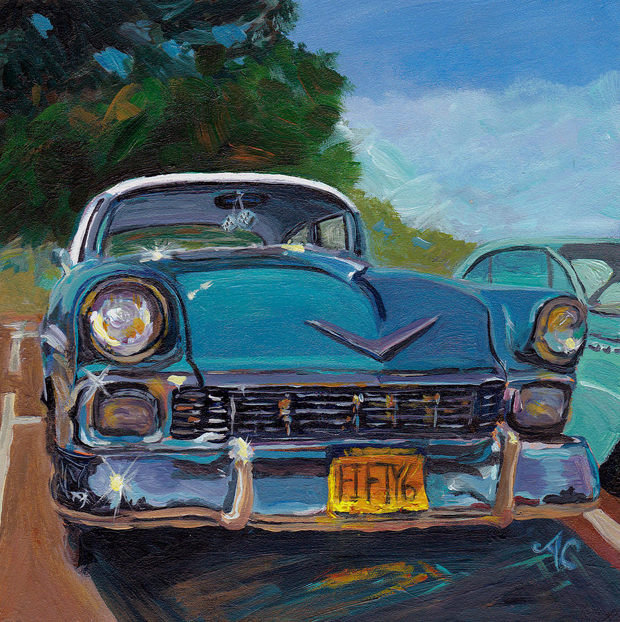 '56 Chevy Bel Air Painting by Anna Castelli - Fine Art America