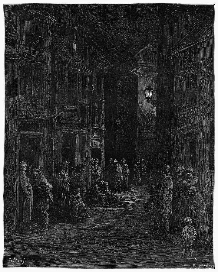 London Drawing - London #64 by Gustave Dore