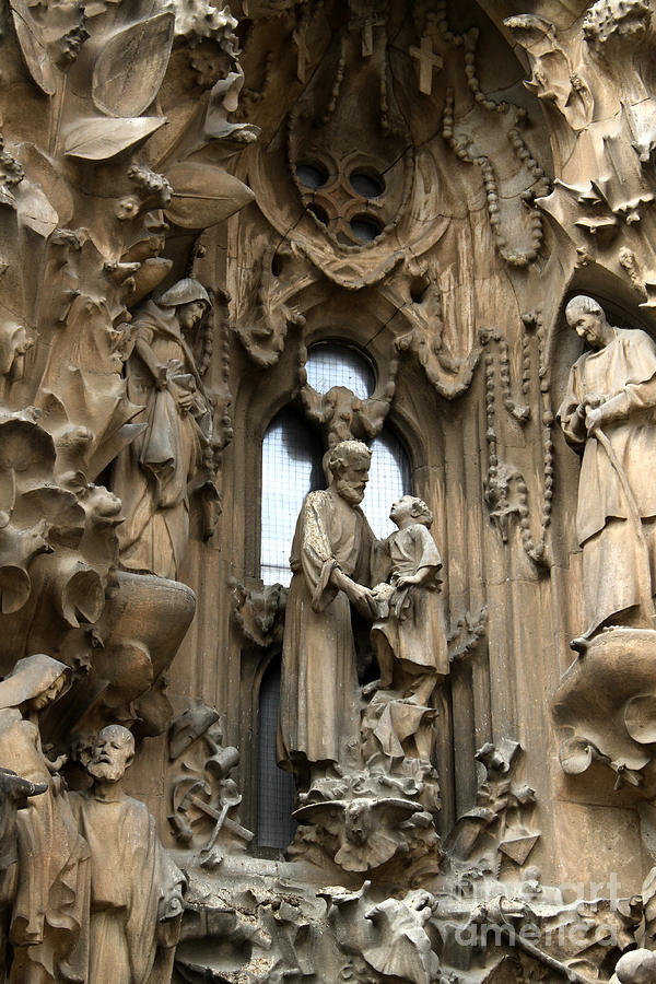 Barcelona Spain - La Sagrada Familia #57 Photograph by Gregory Dyer