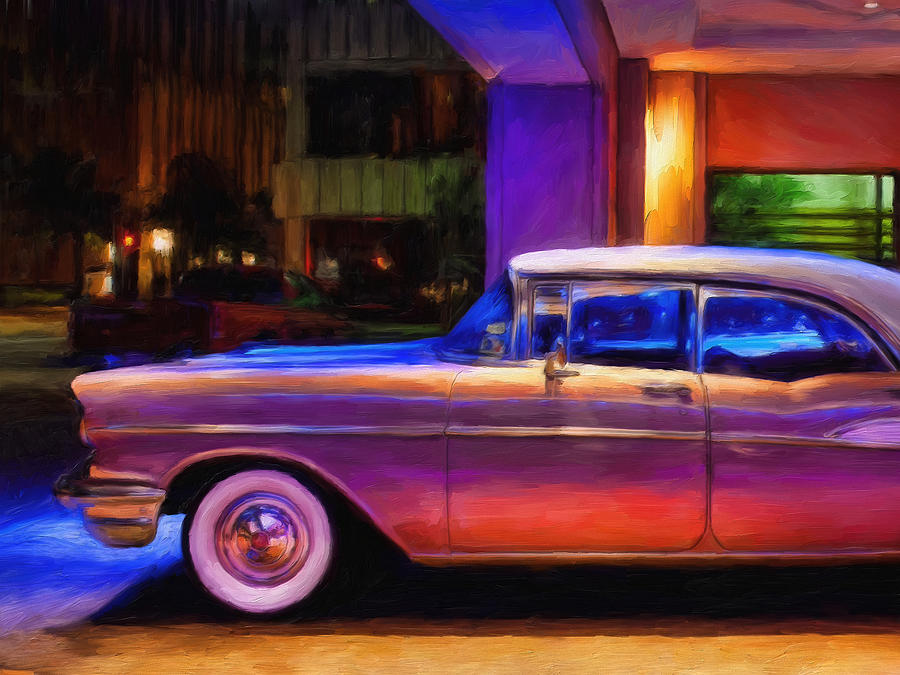 57 Bel Air Painting by Michael Pickett