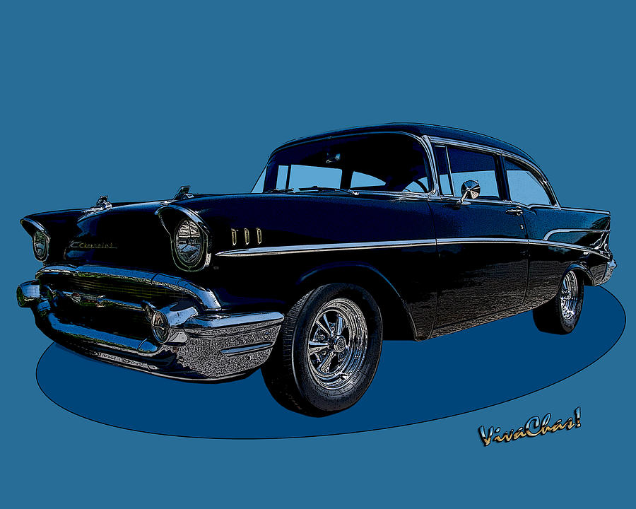 57 Belair Two-Door Photograph by Chas Sinklier