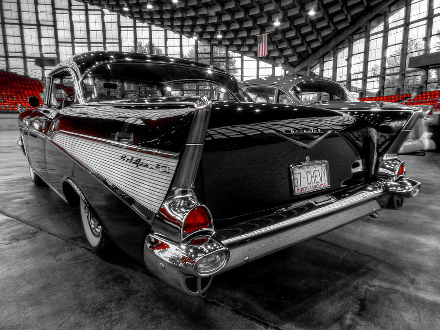 57 Chevy Bel Air 001 #57 Photograph by Lance Vaughn