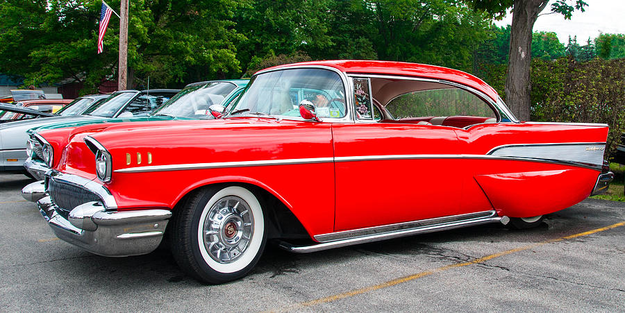 57 Chevy BelAir Photograph by Guy Whiteley