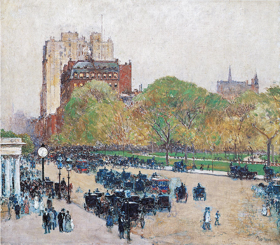 Spring Morning in the Heart of the City Photograph by Childe Hassam