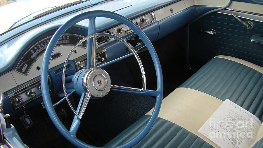 Car Photograph - 57 FORD Interior by Beverly Guilliams