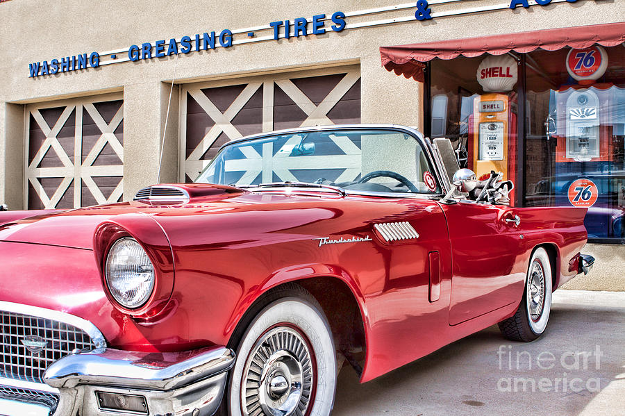 57 T-Bird Photograph by Lawrence Burry