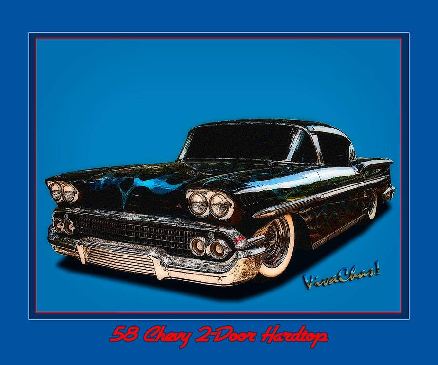 58 Chevy 2-Door Hardtop Photograph by Chas Sinklier