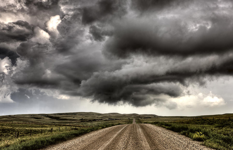Nature Photograph - Storm Clouds Saskatchewan #58 by Mark Duffy