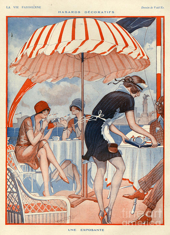Holiday Drawing - 1920s France La Vie Parisienne Magazine #59 by The Advertising Archives