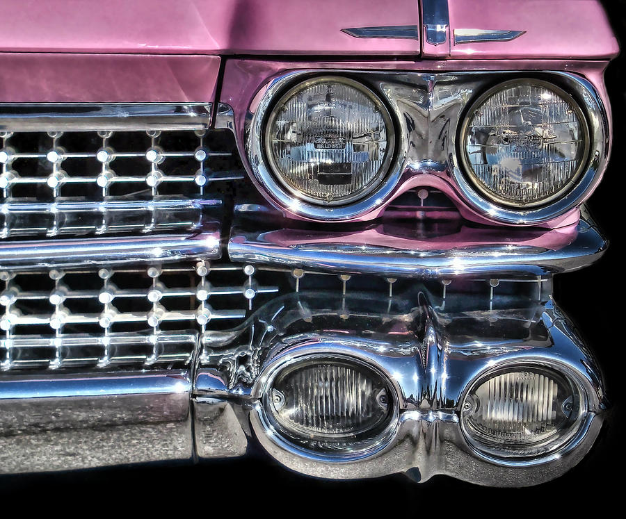 59 Caddy Lights Photograph by Vic Montgomery
