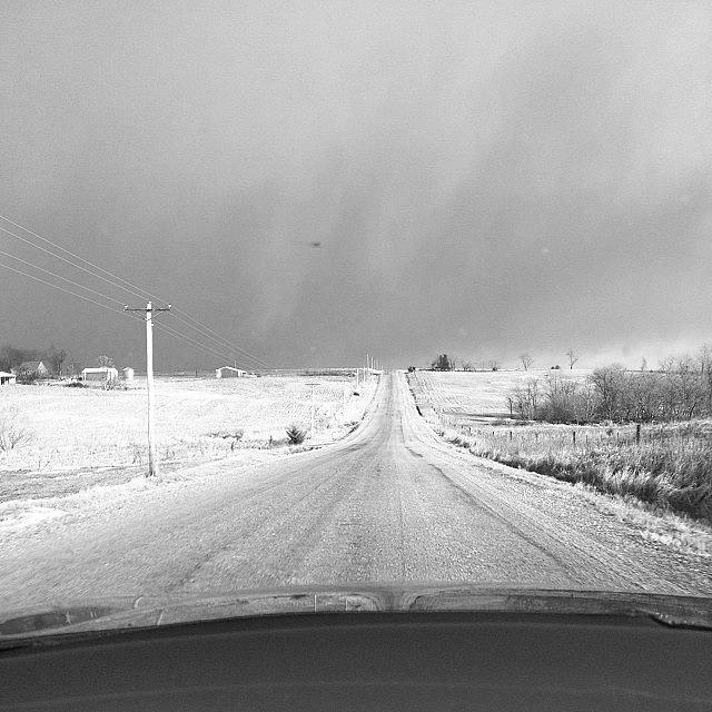 Black and White Back Road  Photograph by Savannah M