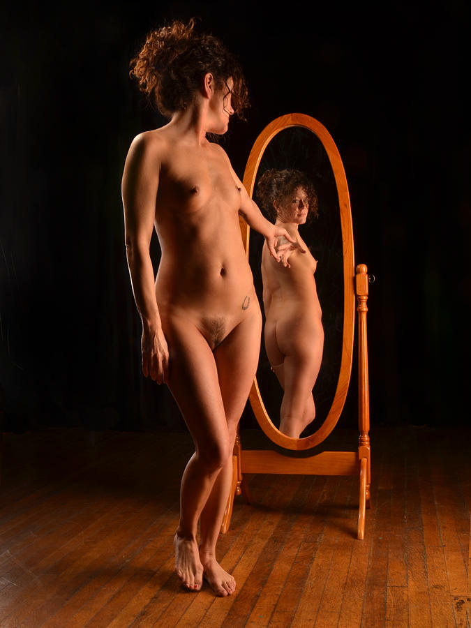 5982 Nude Woman Reaching Back to Her Naked Reflection  Photograph by Chris Maher