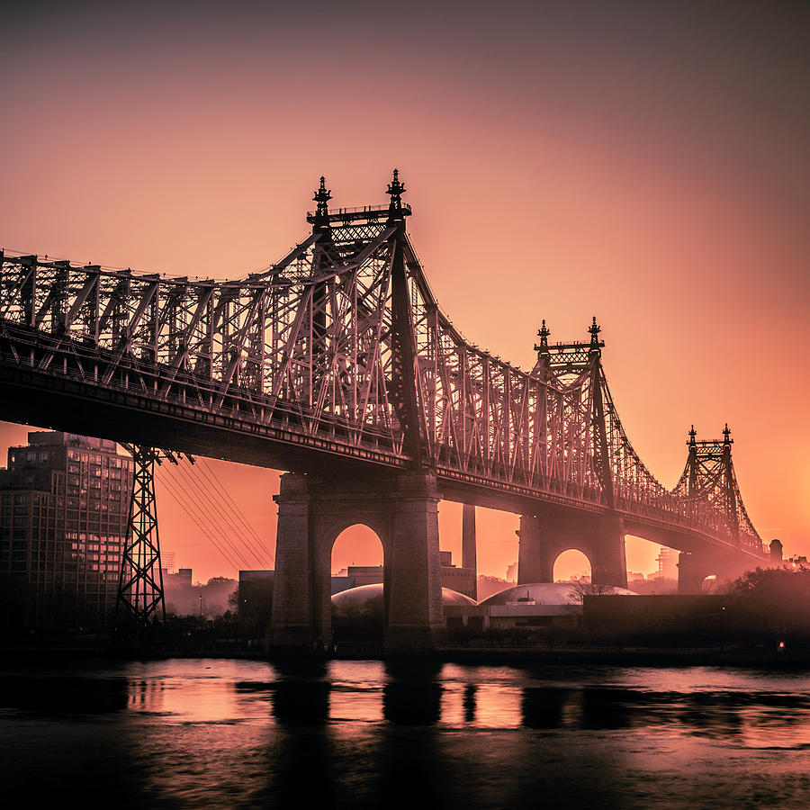 59th St Bridge Sunrise Photograph by Mabry Campbell